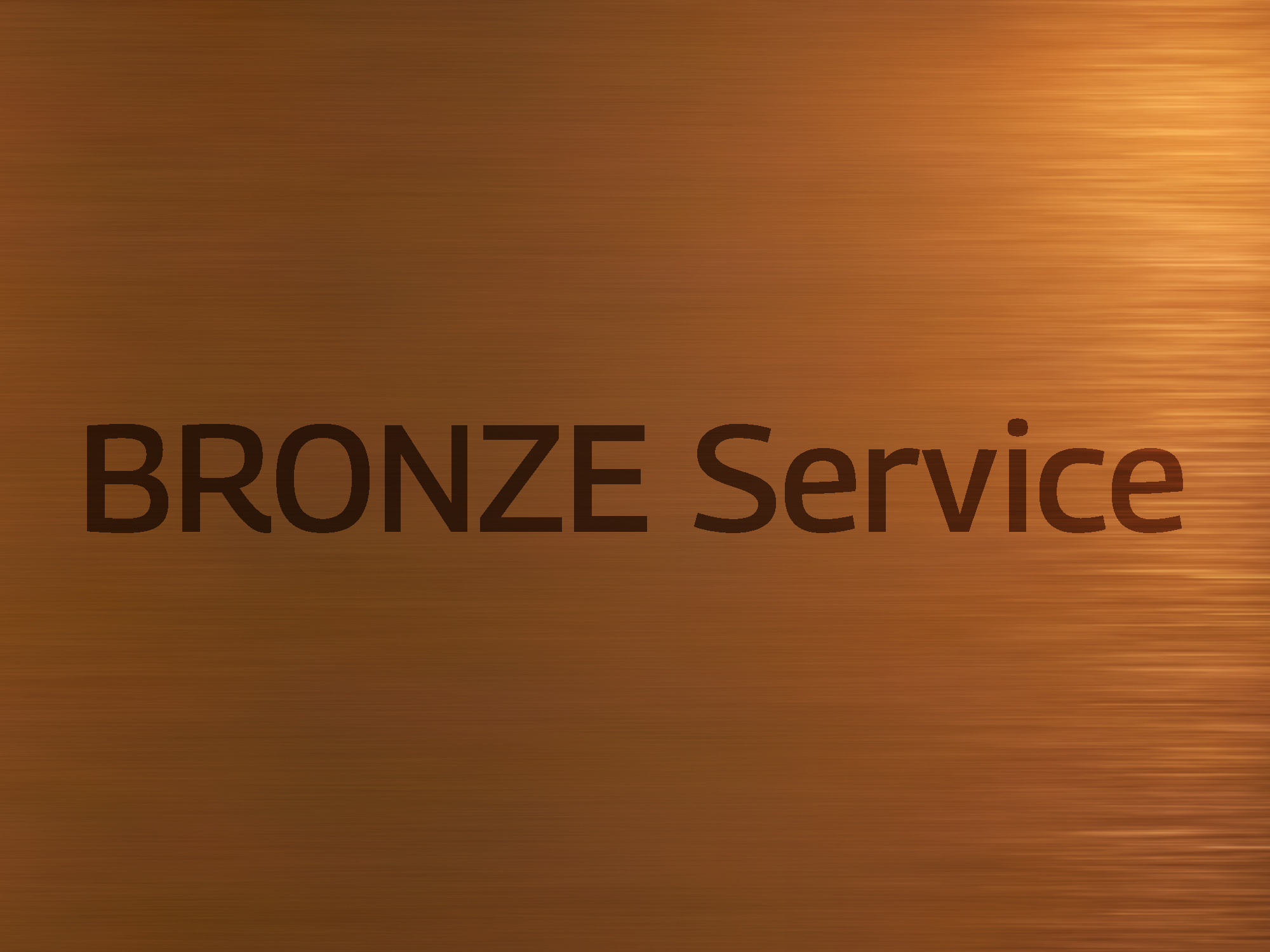 Bronze service